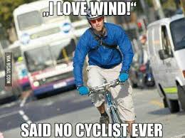 cycle in wind